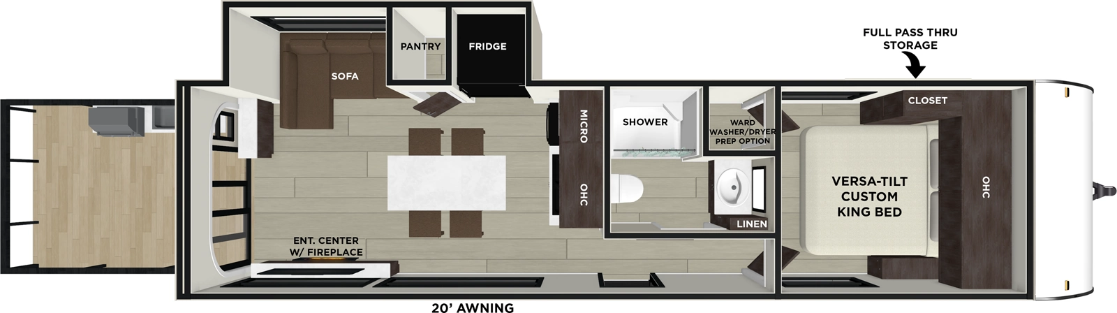 Wildwood 32VERANDA Floorplan